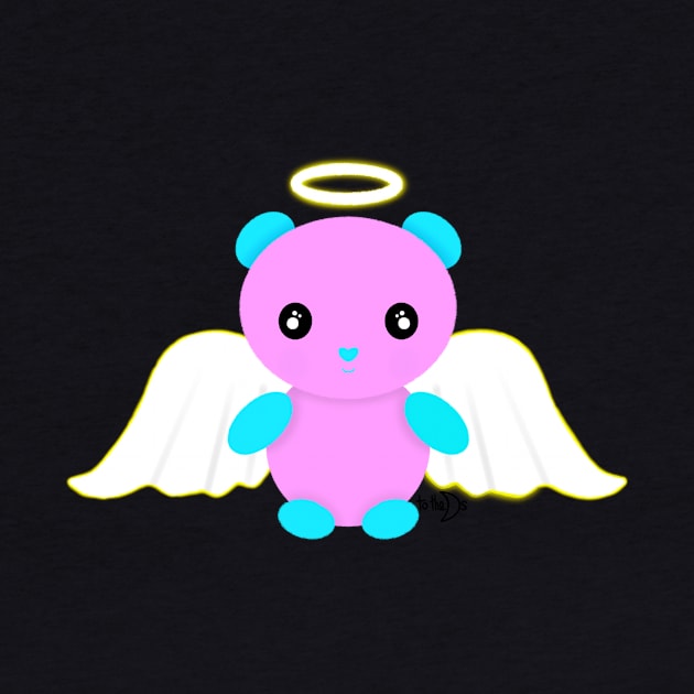 Angel bear - pink/blue by tothemoons